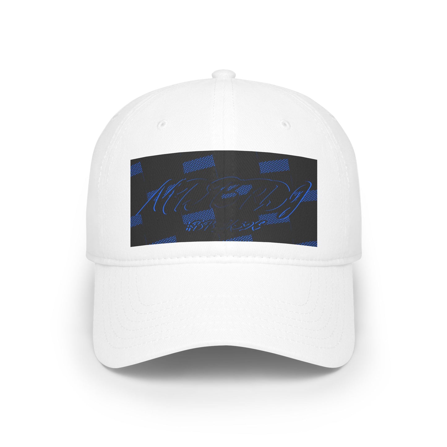 MDBTDJ#BBLUSQC White - Low Profile Baseball Cap, Hats, Tattooed Djs Shop