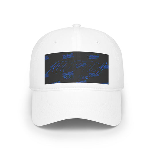 MDBTDJ#BBLUSQC White - Low Profile Baseball Cap, Hats, Tattooed Djs Shop