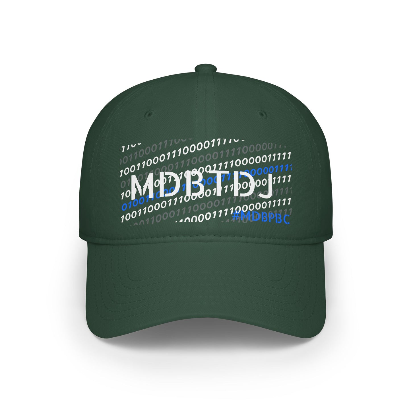 MDBTDJ#MDBPBC Green - Low Profile Baseball Cap, Hats, Tattooed Djs Shop