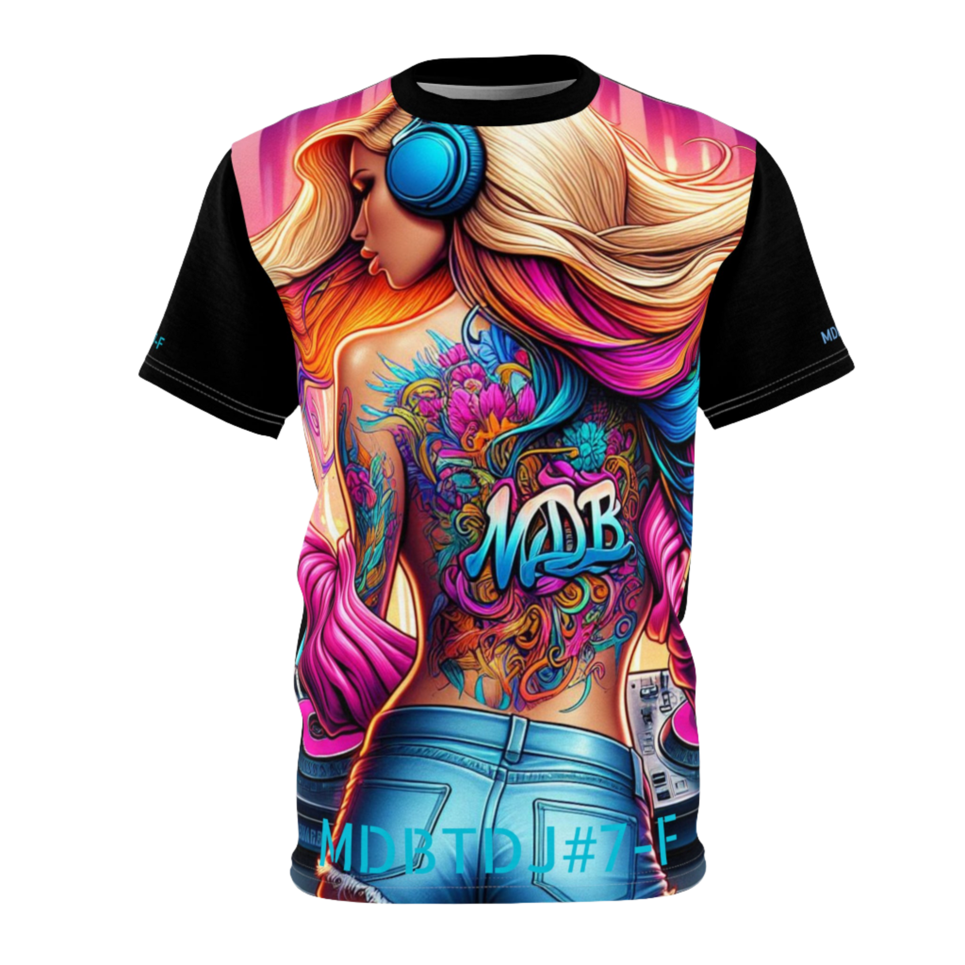 MDBTDJ#7-F Premium Tee Shirt - Tattooed Dj's Limited Edition - Unisex, T-Shirt, Clothing Tops, Tattooed Djs Shop