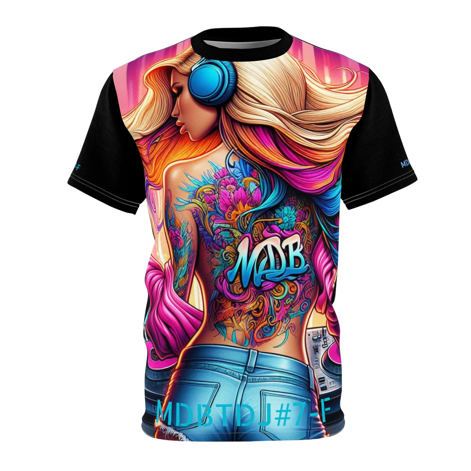 MDBTDJ#7-F Premium Tee Shirt - Tattooed Dj's Limited Edition - Unisex, T-Shirt, Clothing Tops, Tattooed Djs Shop