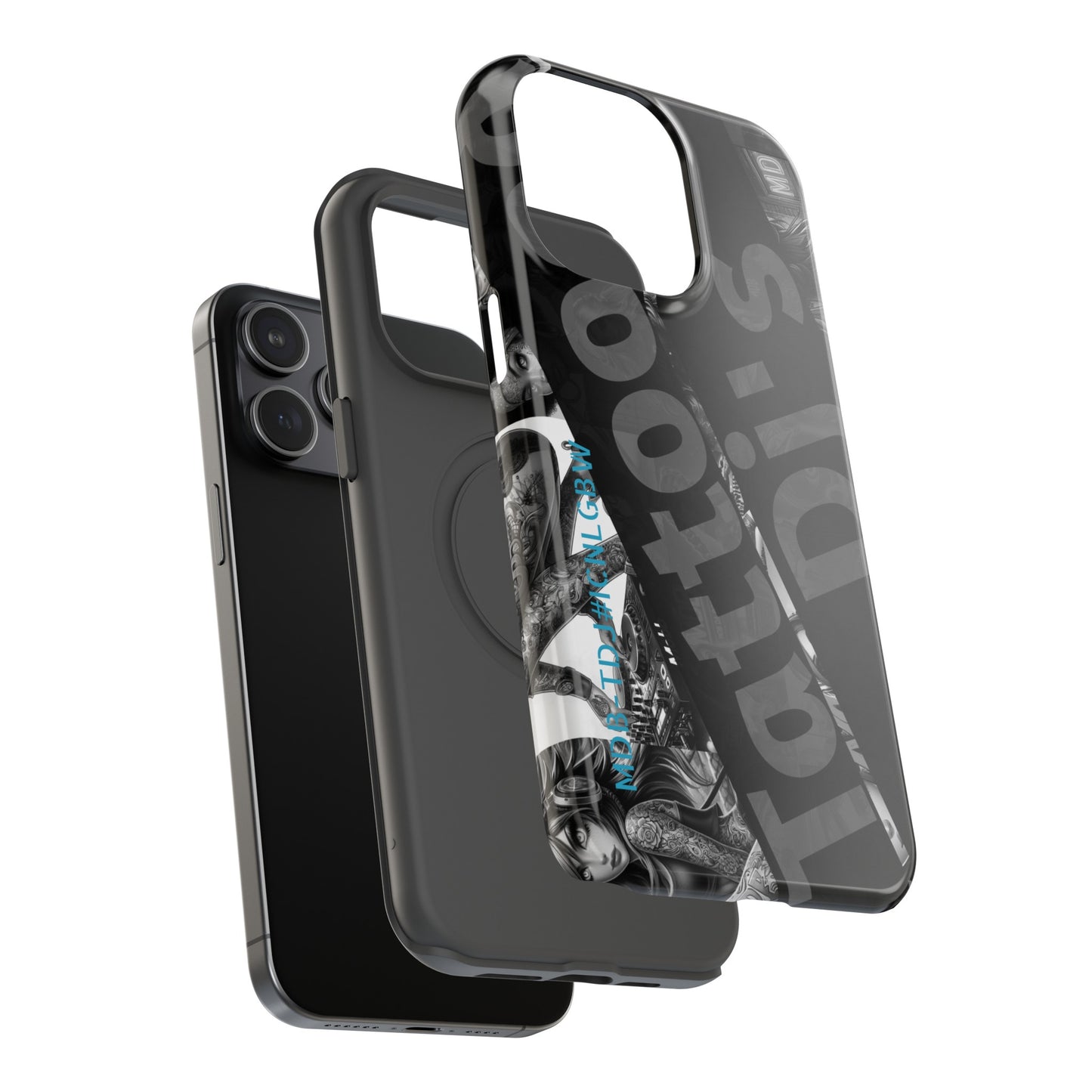 MDB-TDJ#ICNLGBW Impact-Resistant Phone Case Tattooed DJ's Limited Edition Fits Most, Phone Case, Tattooed Djs Shop