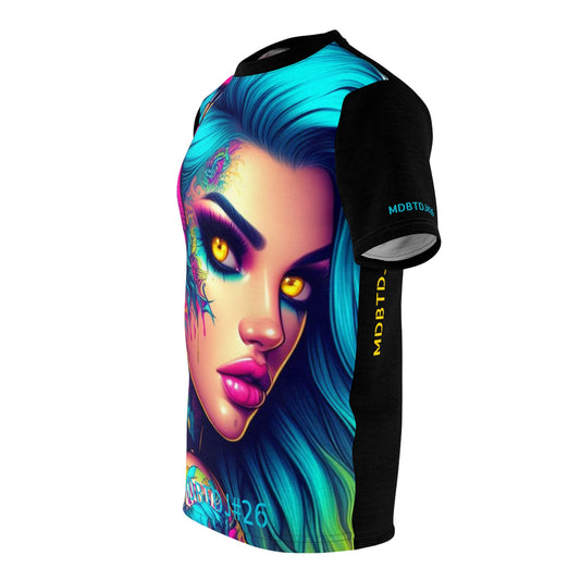 MDBTDJ#26 Premium Art Tee Shirt - Tattooed Dj's Limited Edition - Unisex, All Over Prints, Tattooed Djs Shop