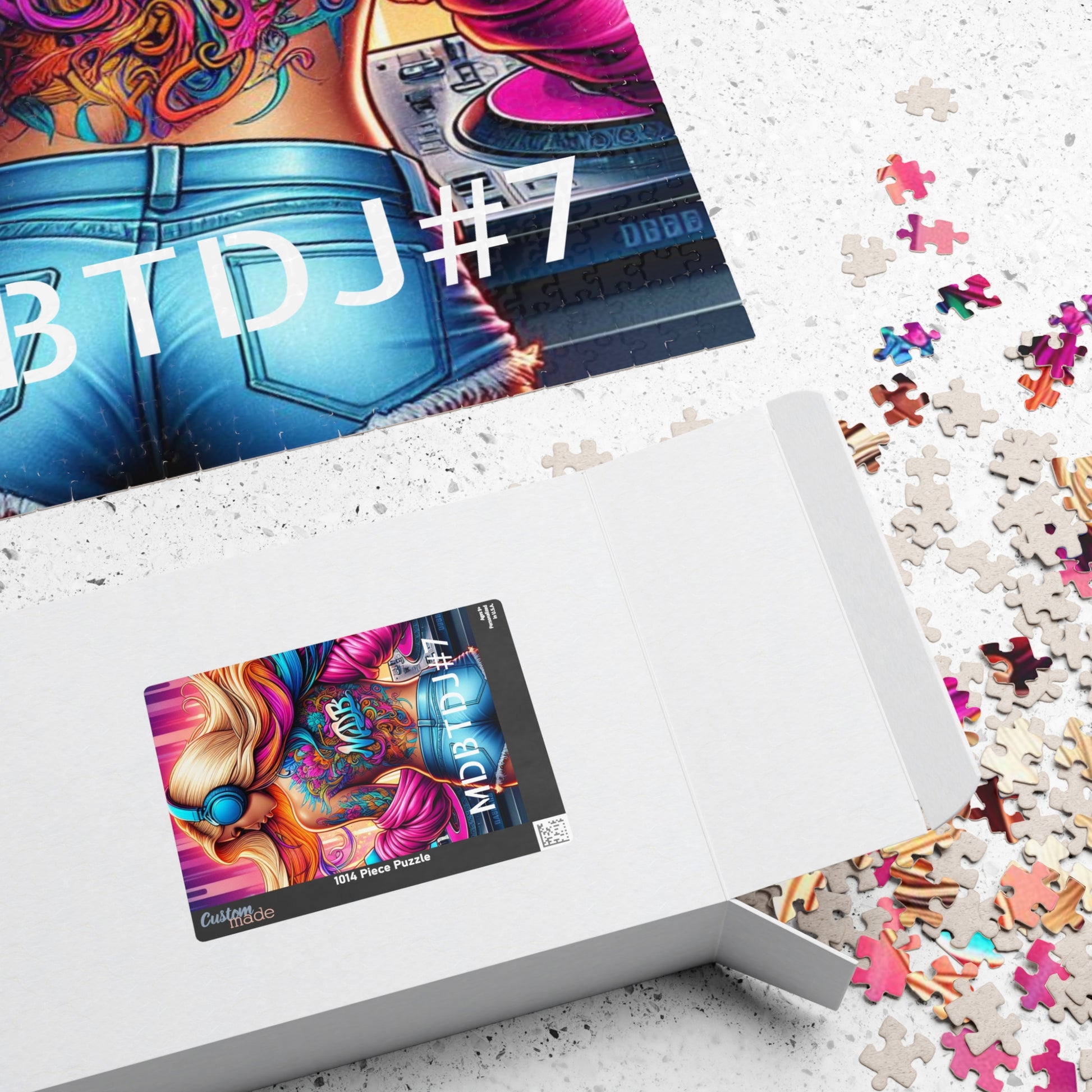 MDBTDJ#7 Puzzle (110, 252, 520, 1014-piece) Tattooed Dj's Limited Edition, Puzzle, Puzzles, Tattooed Djs Shop