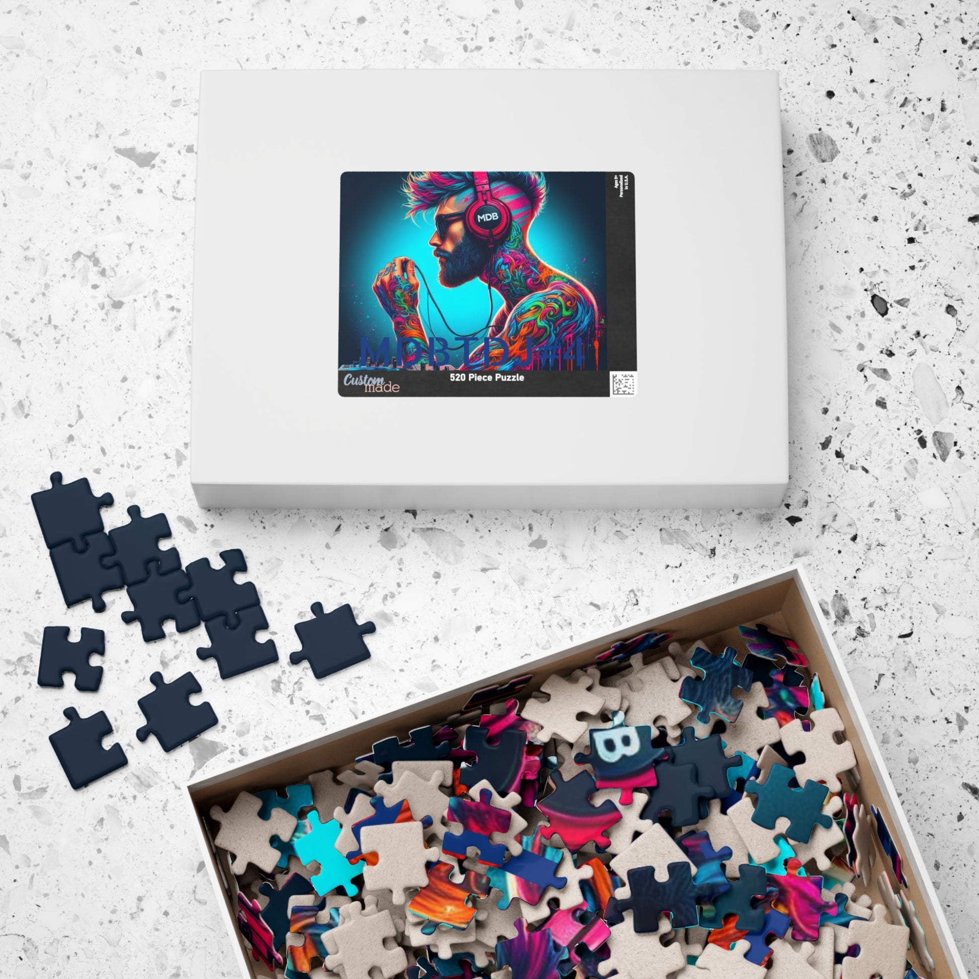 MDBTDJ#4 Puzzle (110, 252, 520, 1014-piece) Tattooed Dj's Limited Edition, Puzzle, Apparel & Accessories, Tattooed Djs Shop