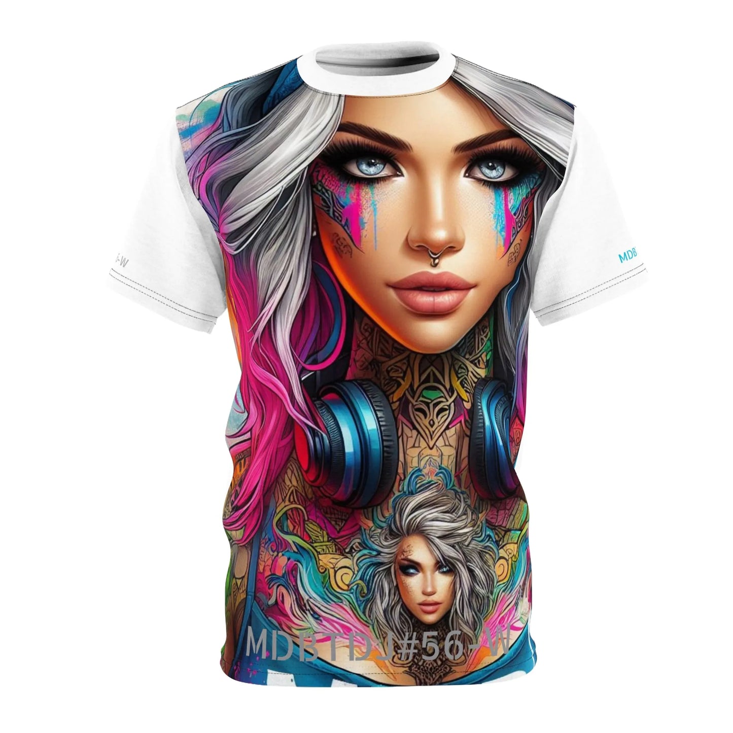 MDBTDJ#56-W Premium Art Tee Shirt - Tattooed Dj's Limited Edition - Unisex