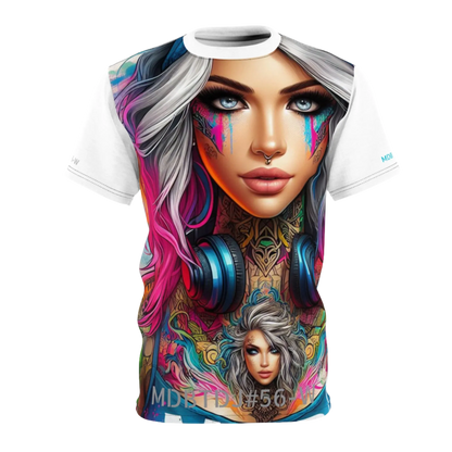 MDBTDJ#56-W Premium Art Tee Shirt - Tattooed Dj's Limited Edition - Unisex