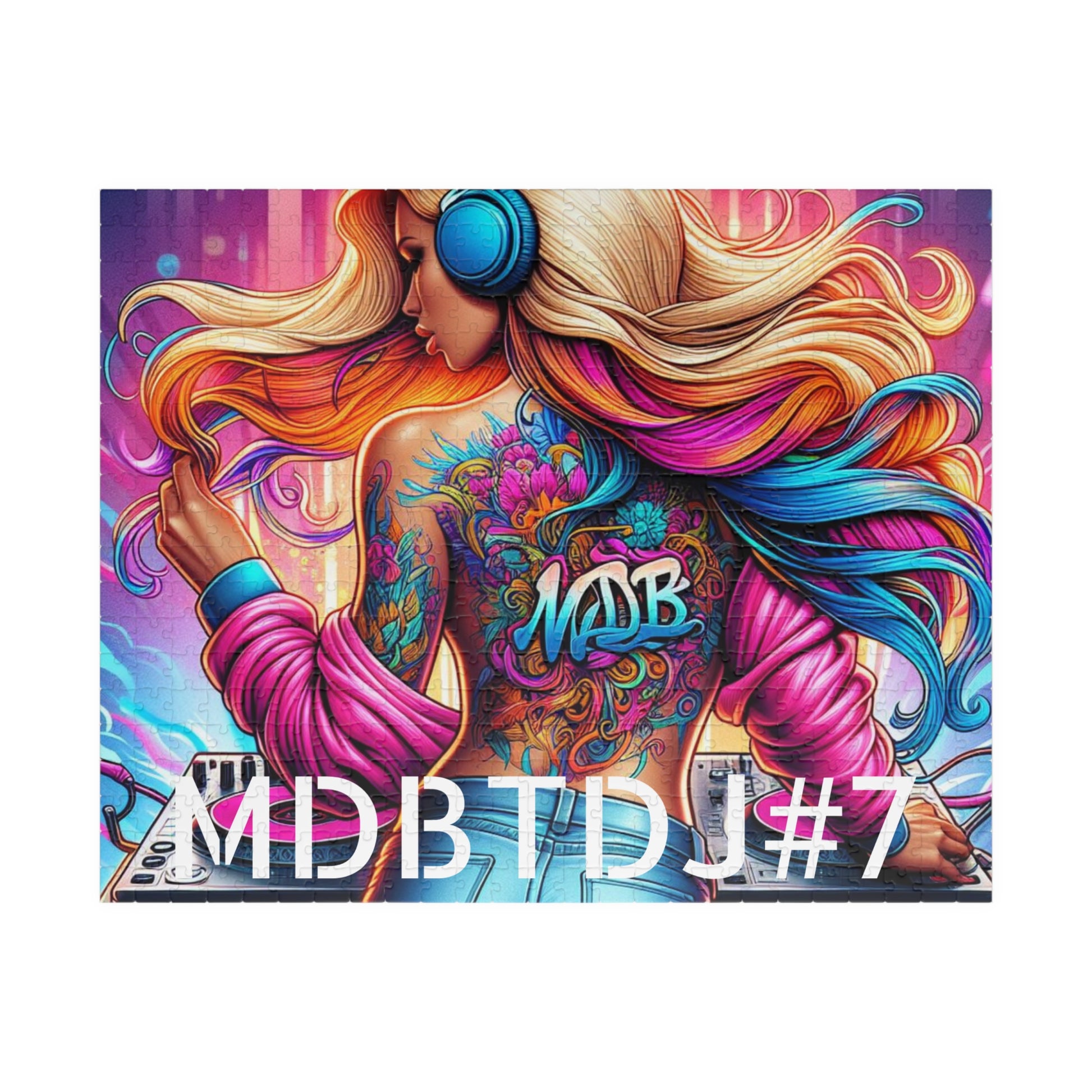 MDBTDJ#7 Puzzle (110, 252, 520, 1014-piece) Tattooed Dj's Limited Edition, Puzzle, Puzzles, Tattooed Djs Shop