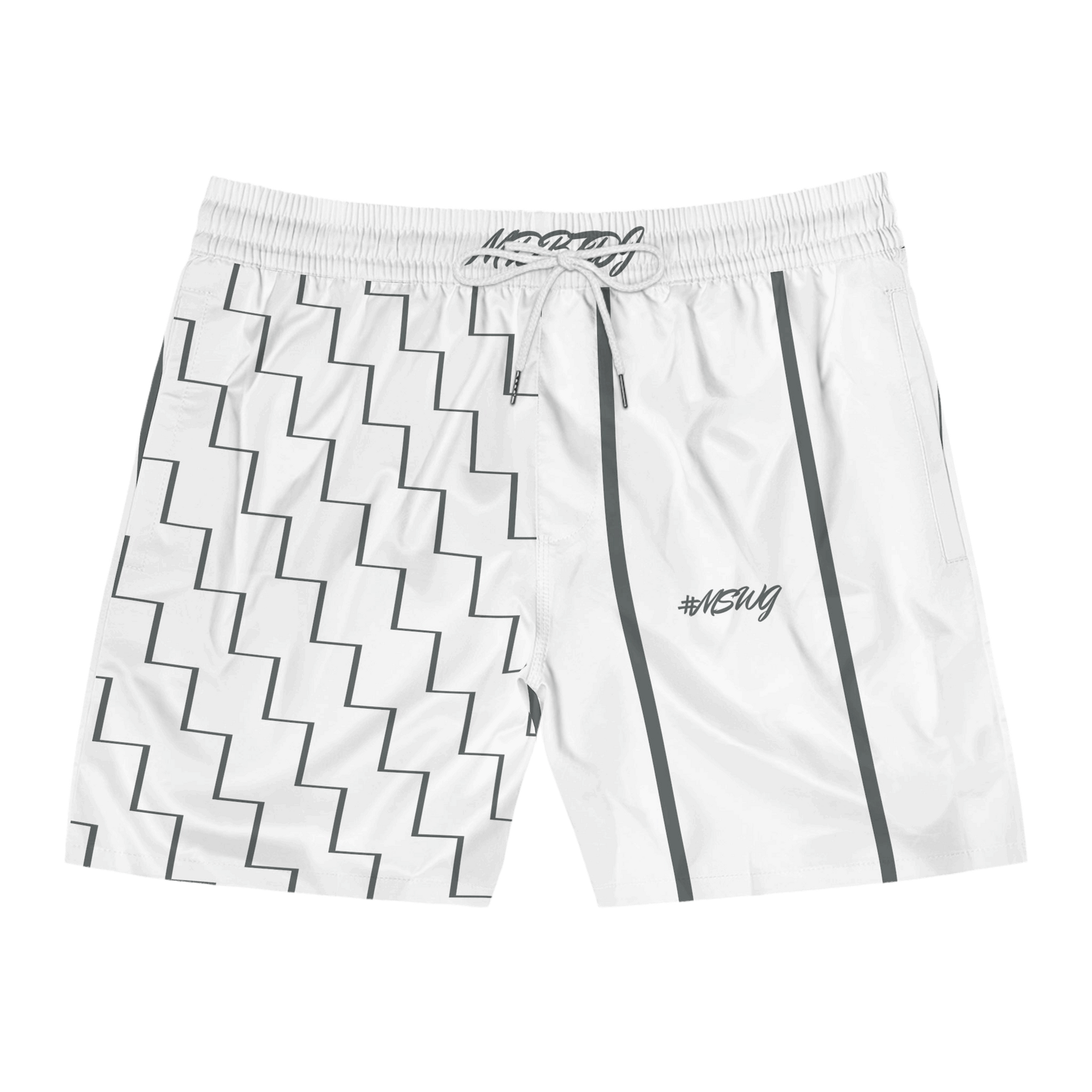 MDBTDJ#MSWG Men's Mid-Length Swim Shorts, All Over Prints, Tattooed Djs Shop