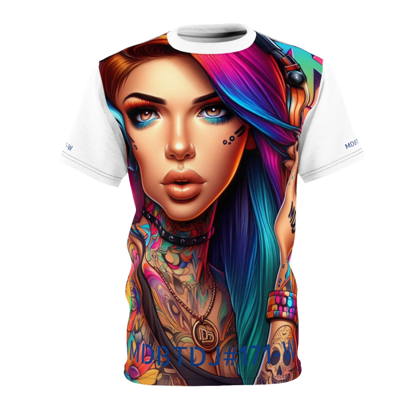 MDBTDJ#171-W Premium Tee Shirt - Unisex Tattooed Dj's Limited Edition