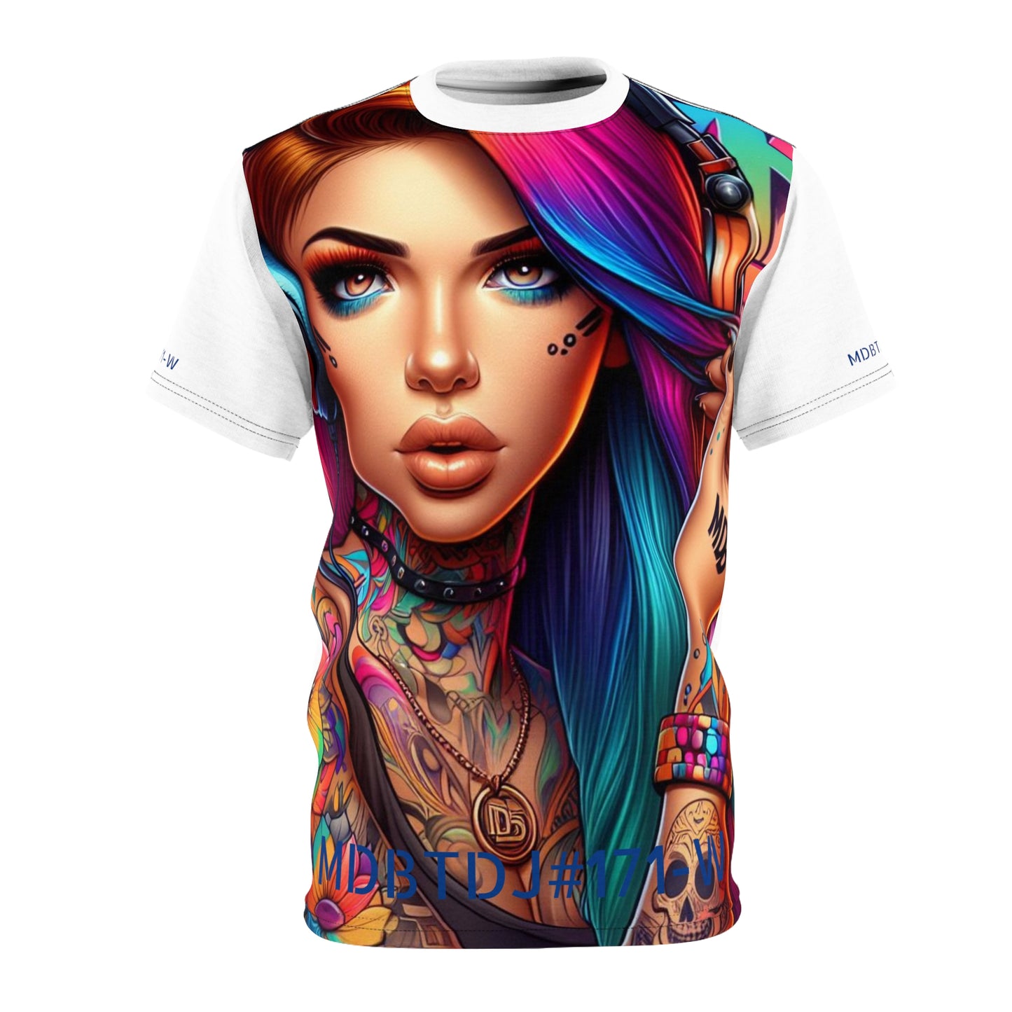 MDBTDJ#171-W Premium Tee Shirt - Unisex Tattooed Dj's Limited Edition