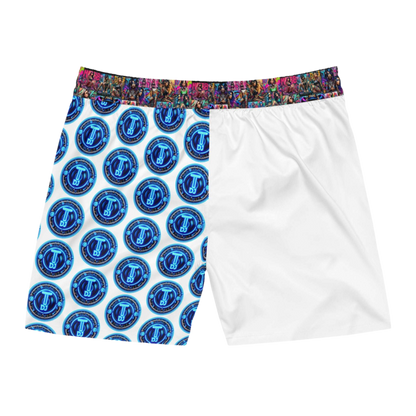MDBTDJ#MLS1-W Men's Mid-Length Swim Shorts Tattooed Dj's Limited Edition, Shorts, Shorts, Tattooed Djs Shop
