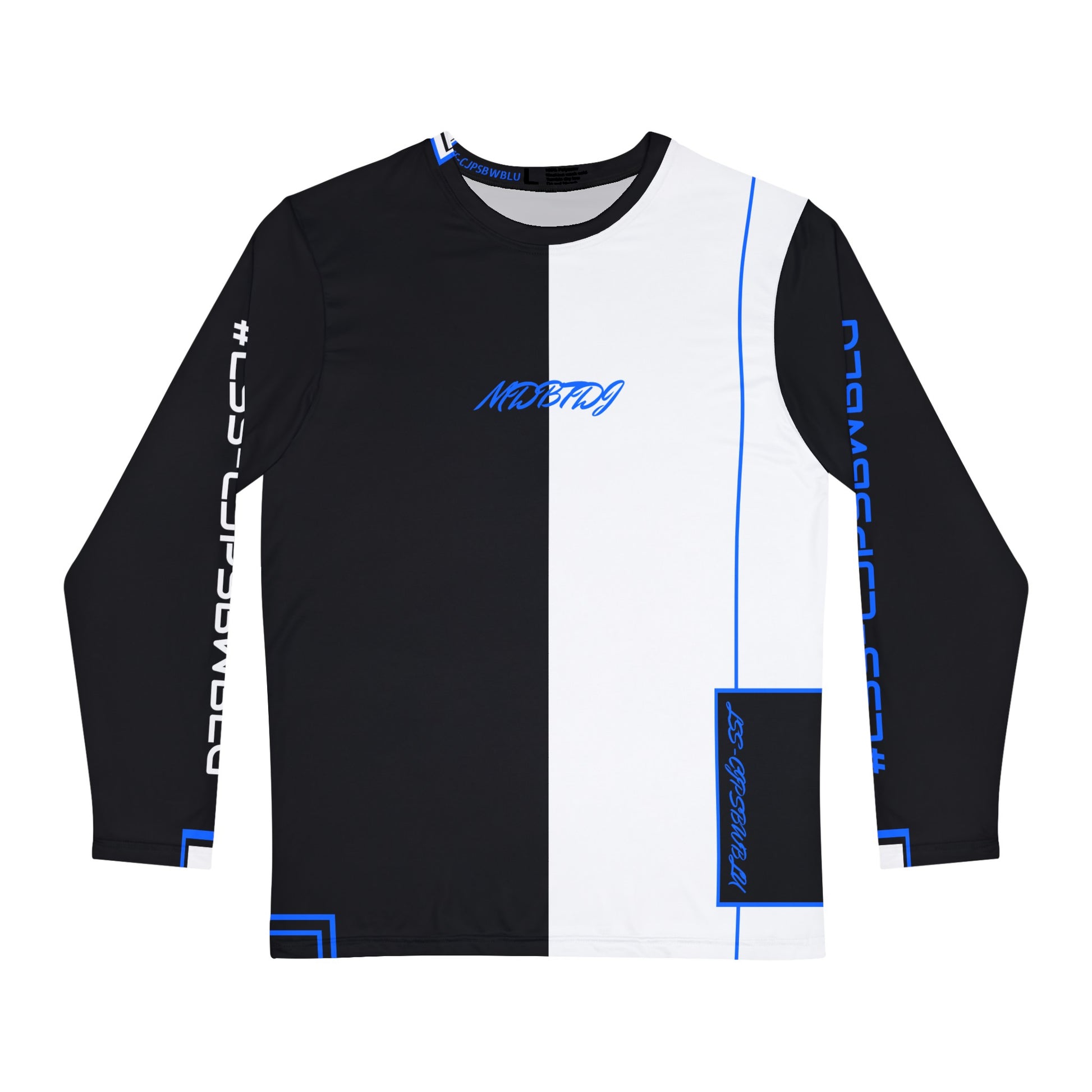 MDBTDJ#LSS-CJPSBWBLU Men's Long Sleeve Shirt, All Over Prints, Tattooed Djs Shop