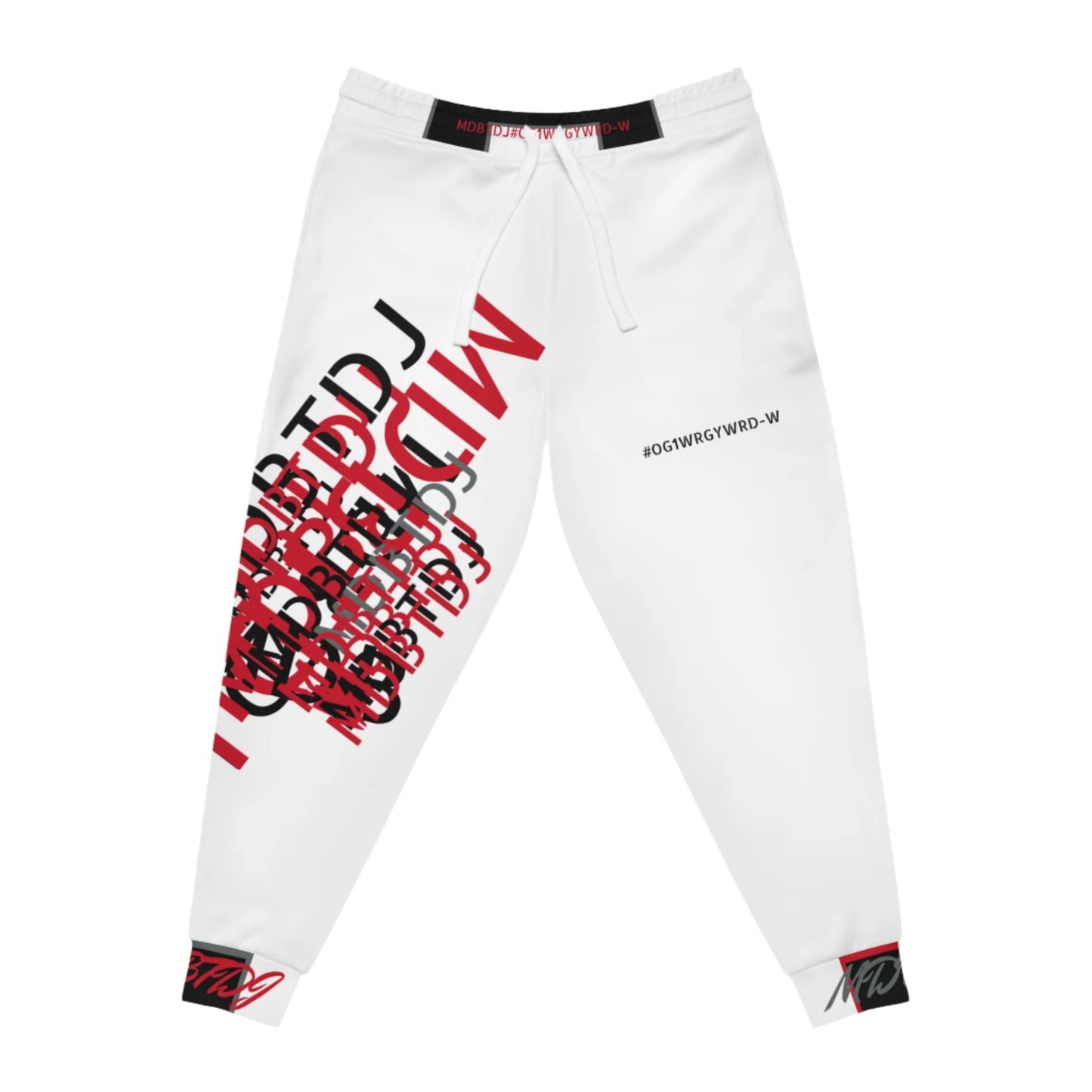 MDBTDJ#OG1WRGYWRD-W Premium Athletic Joggers Sweat Pants Activewear