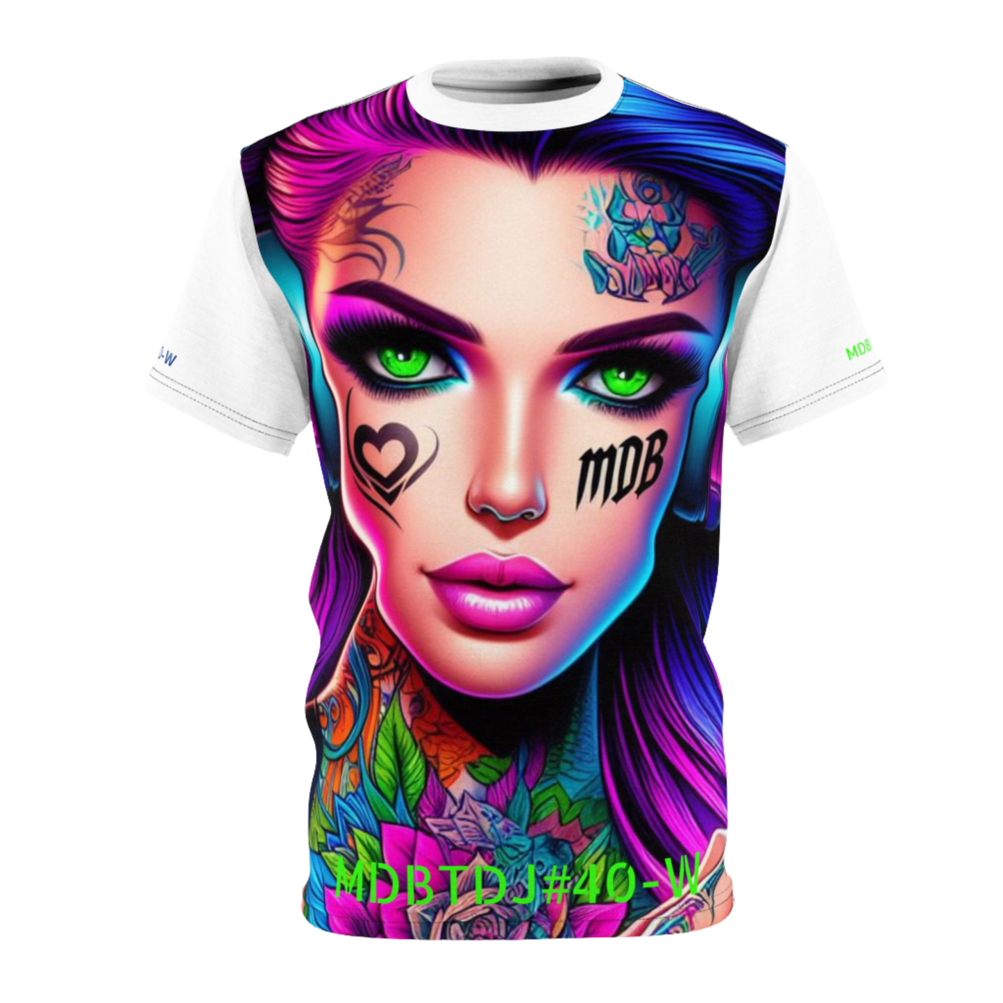 MDBTDJ#40-W Premium Art Tee Shirt - Tattooed Dj's Limited Edition - Unisex