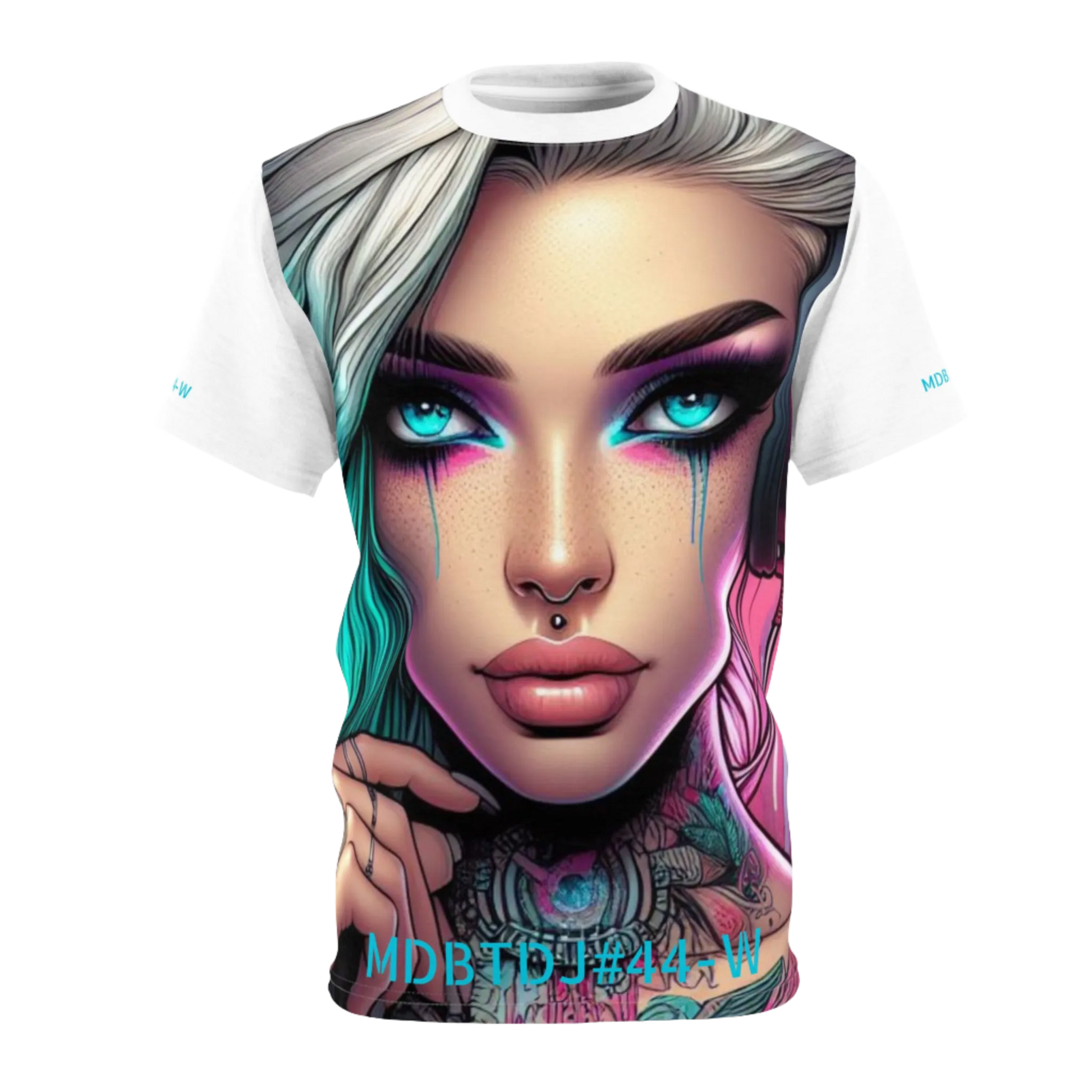 MDBTDJ#44-W Premium Art Tee Shirt - Tattooed Dj's Limited Edition - Unisex, T-Shirt, T-Shirts, Tattooed Djs Shop
