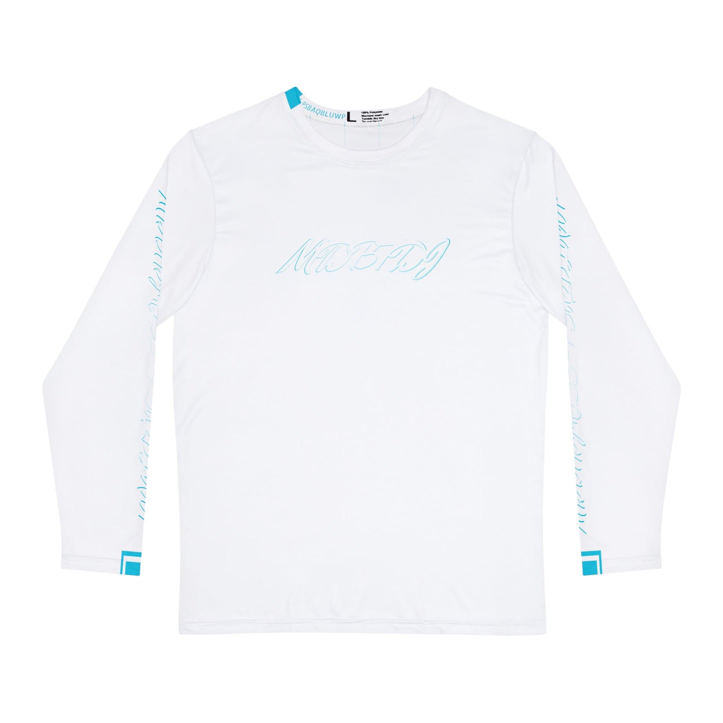 MDBTDJ#LSS-PSAQBLUWP Men's Premium Long Sleeve Shirt, All Over Prints, Tattooed Djs Shop