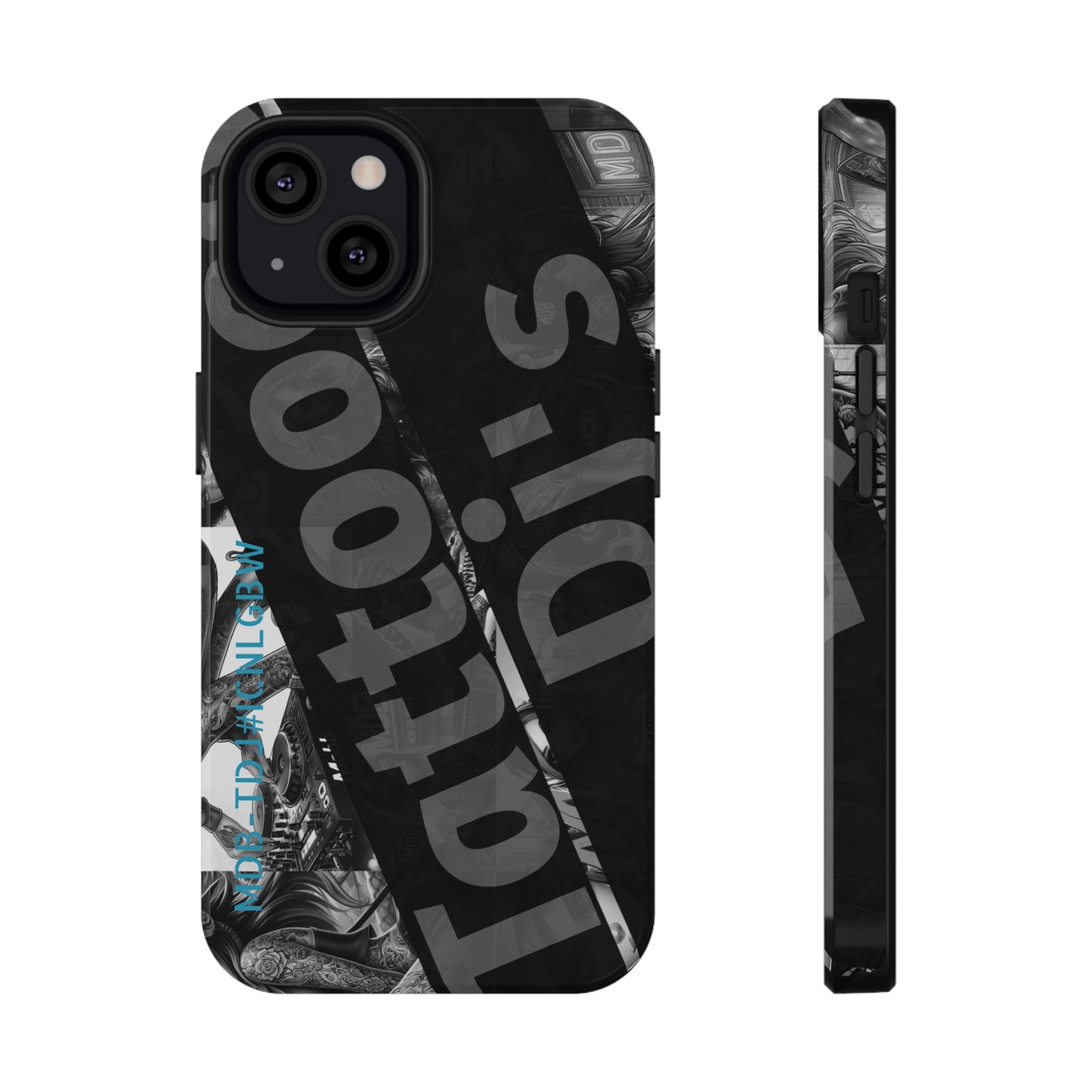 MDB-TDJ#ICNLGBW Impact-Resistant Phone Case Tattooed DJ's Limited Edition Fits Most, Phone Case, Tattooed Djs Shop