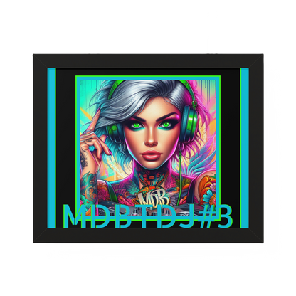 MDBTDJ#3 20x16 Tattooed Dj's LE Framed Horizontal Poster Wall Decor