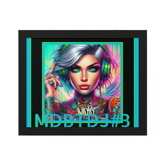 MDBTDJ#3 20x16 Tattooed Dj's LE Framed Horizontal Poster Wall Decor