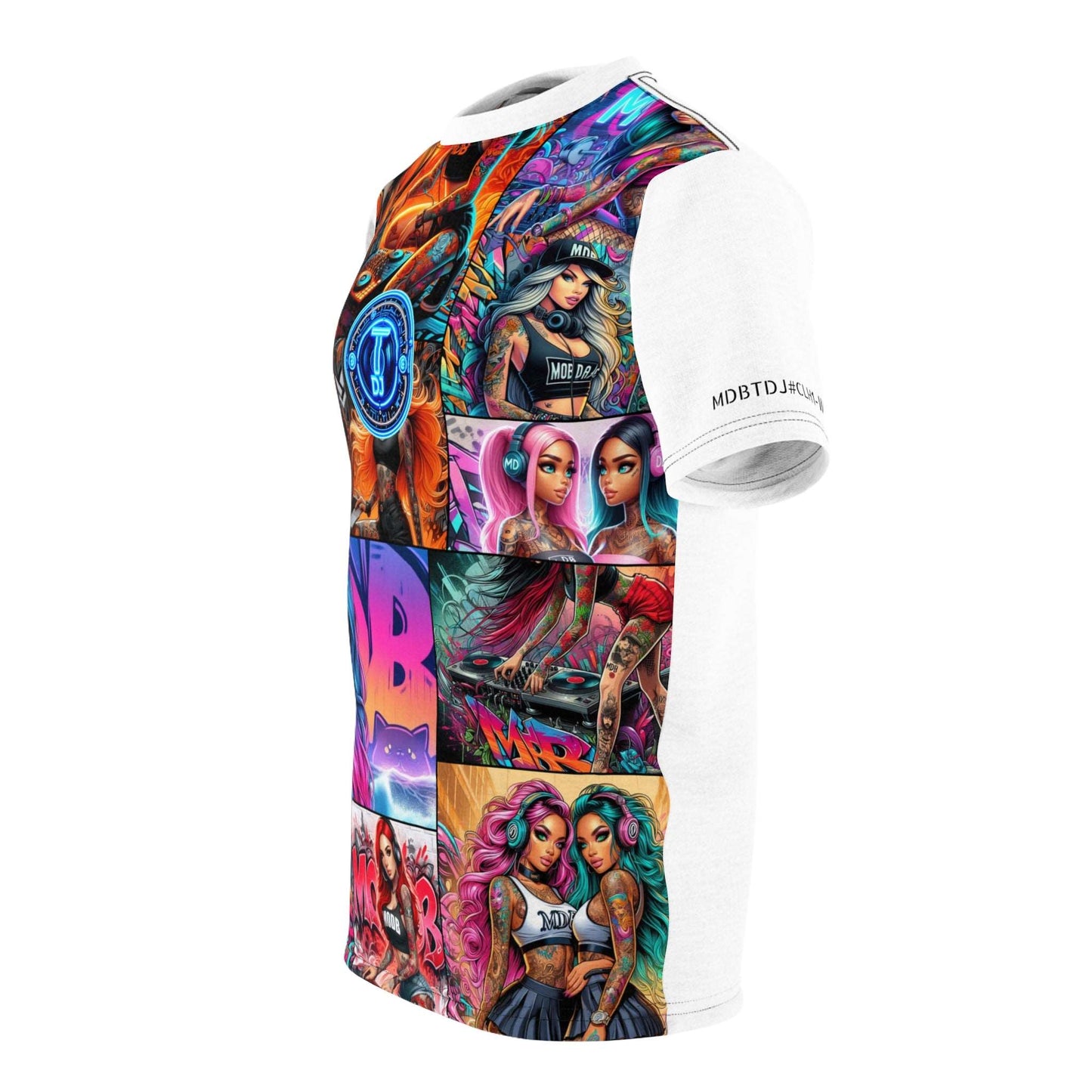 MDBTDJ#CLH1-W Premium Art Tee Shirt - Tattooed Dj's Limited Edition - Unisex