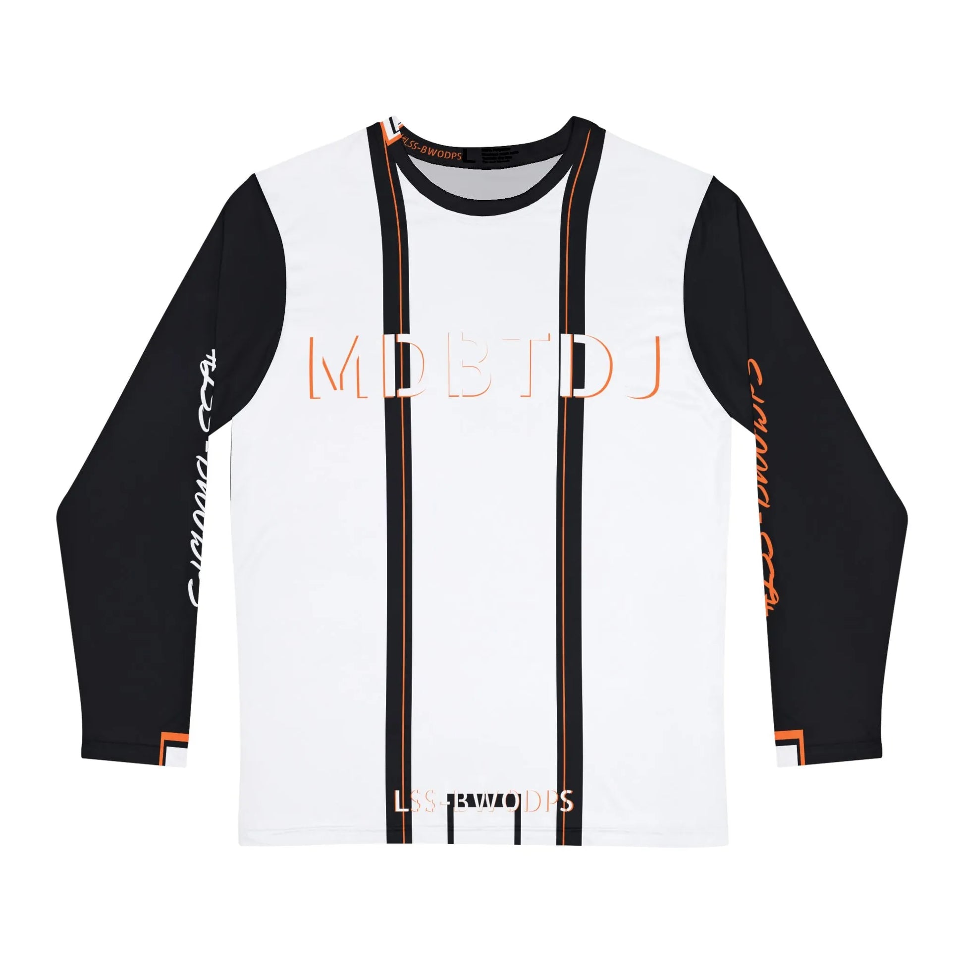 MDBTDJ#LSS-BWODPS Men's Long Sleeve Shirt, Long Sleeve Shirt, Clothing Tops, Tattooed Djs Shop