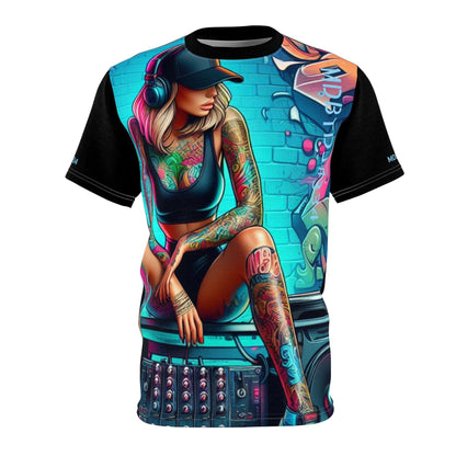 MDBTDJ#334 Unisex Cut & Sew Tee Tattooed Dj's Limited Edition, All Over Prints, Tattooed Djs Shop