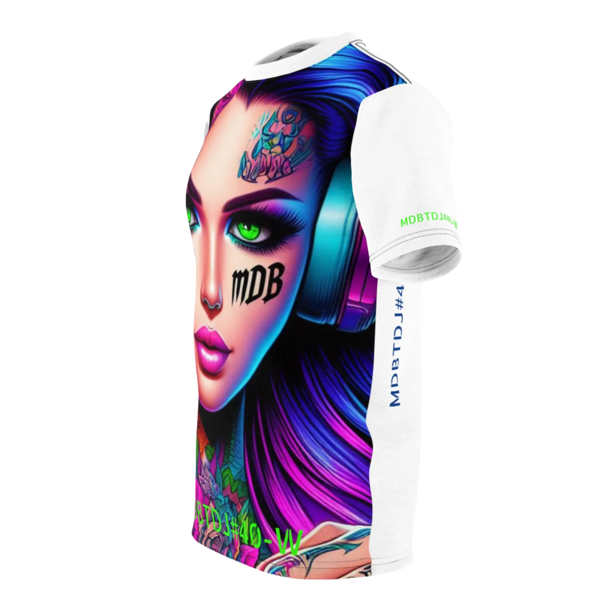 MDBTDJ#40-W Premium Art Tee Shirt - Tattooed Dj's Limited Edition - Unisex, T-Shirt, T-Shirts, Tattooed Djs Shop