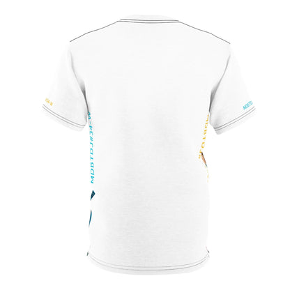 MDBTDJ#34-W Premium Art Tee Shirt - Tattooed Dj's Limited Edition - Unisex, All Over Prints, Tattooed Djs Shop