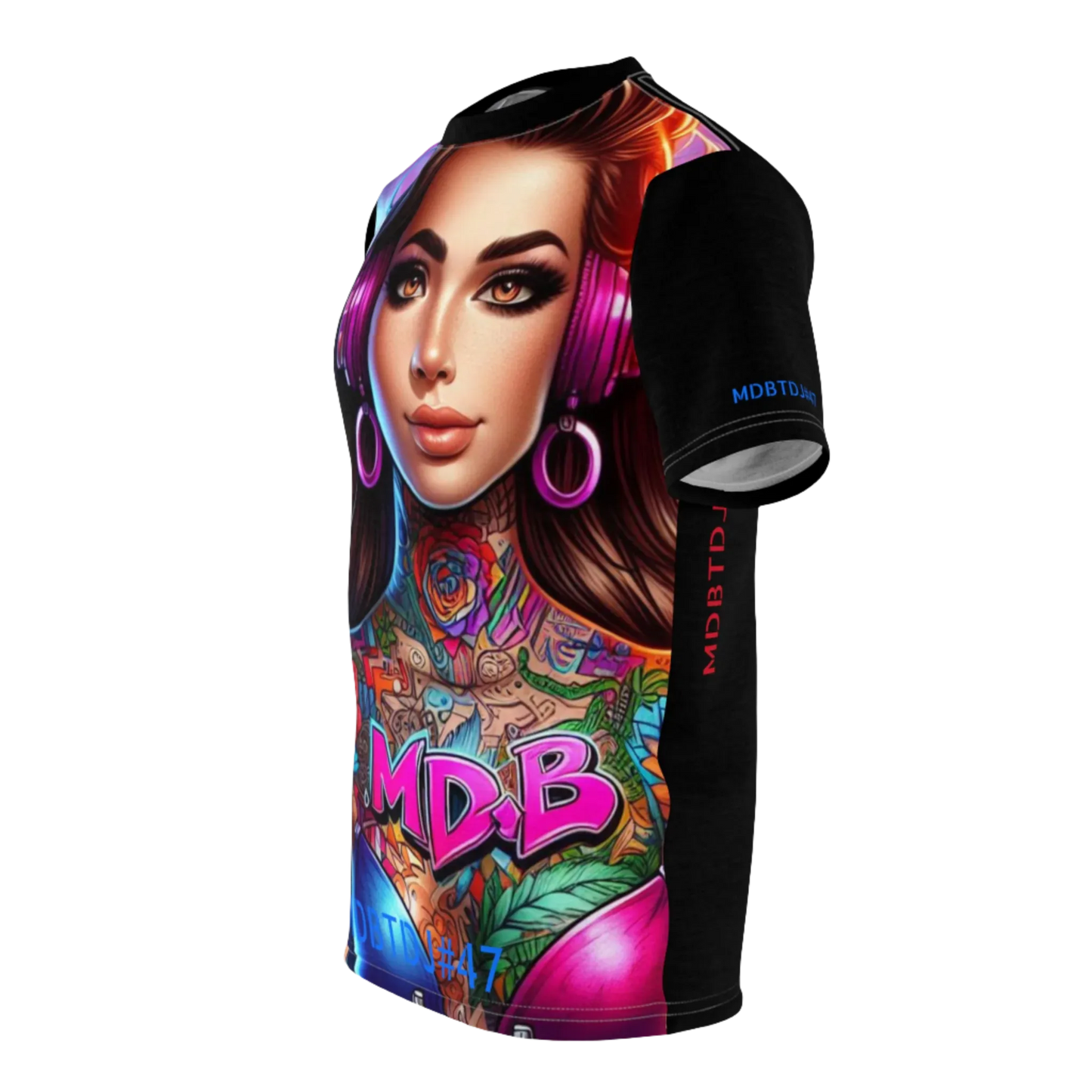 MDBTDJ#47 Premium Art Tee Shirt - Tattooed Dj's Limited Edition - Unisex, T-Shirt, T-Shirts, Tattooed Djs Shop
