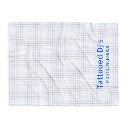 MDBTDJ#ICNFBWB Fleece Blanket Tattooed Dj's Limited Edition, Home Decor, Tattooed Djs Shop