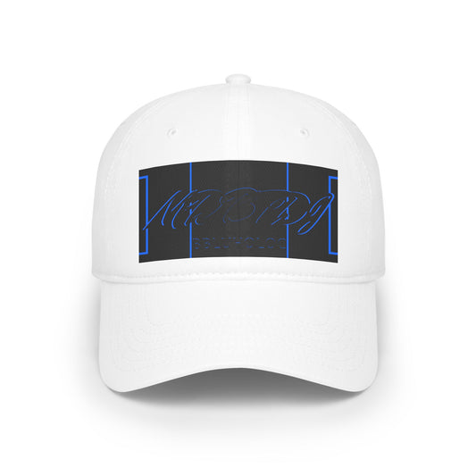 MDBTDJ#BBLUHOLOC White - Low Profile Baseball Cap, Hats, Headwear, Tattooed Djs Shop