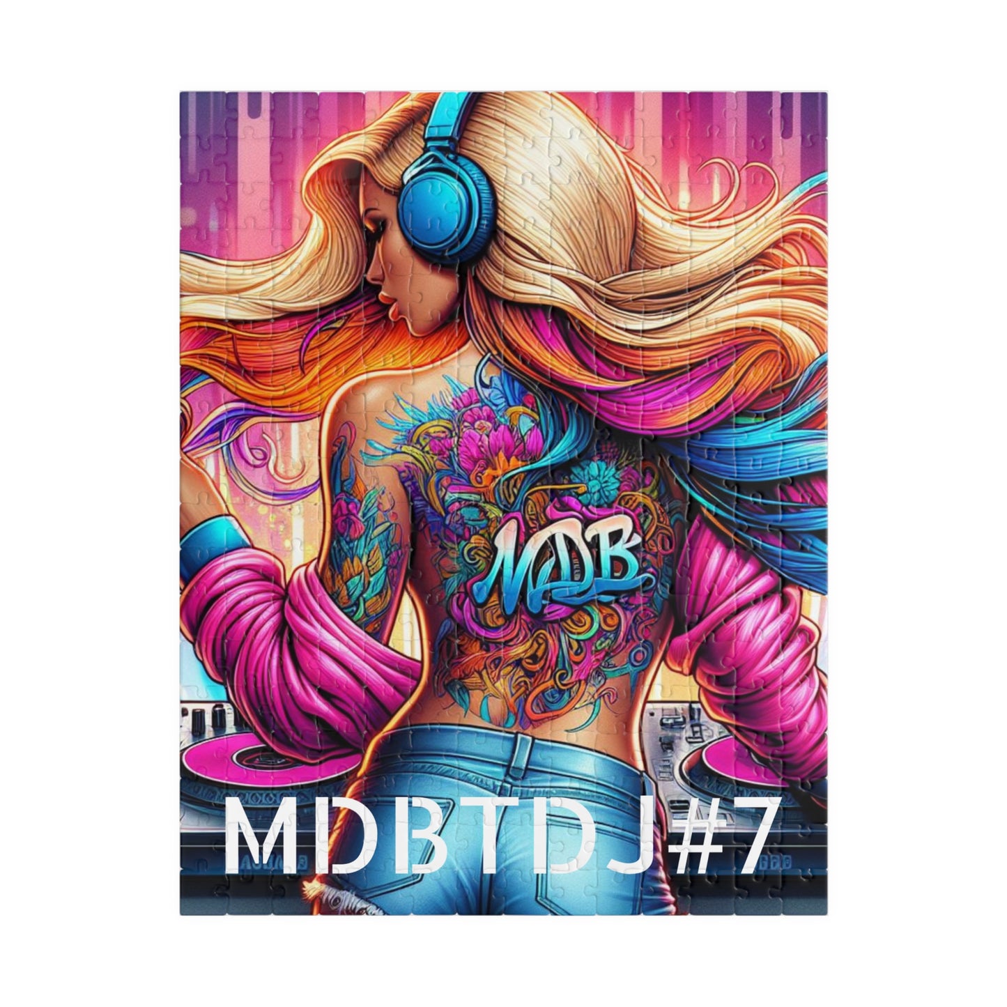 MDBTDJ#7 Puzzle (110, 252, 520, 1014-piece) Tattooed Dj's Limited Edition, Puzzle, Puzzles, Tattooed Djs Shop