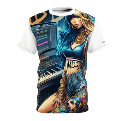 MDBTDJ#358-W Premium Tee Shirt - Unisex Tattooed Dj's Limited Edition