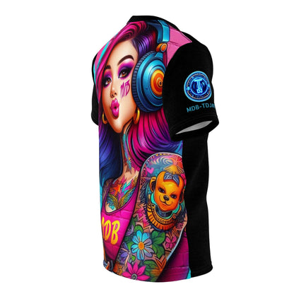 MDBTDJ#8 Unisex Cut & Sew Tee Tattooed Dj's Limited Edition, All Over Prints, Tattooed Djs Shop