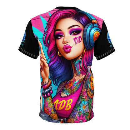 MDBTDJ#8 Unisex Cut & Sew Tee Tattooed Dj's Limited Edition, All Over Prints, Tattooed Djs Shop