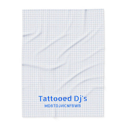 MDBTDJ#ICNFBWB Fleece Blanket Tattooed Dj's Limited Edition, Home Decor, Tattooed Djs Shop
