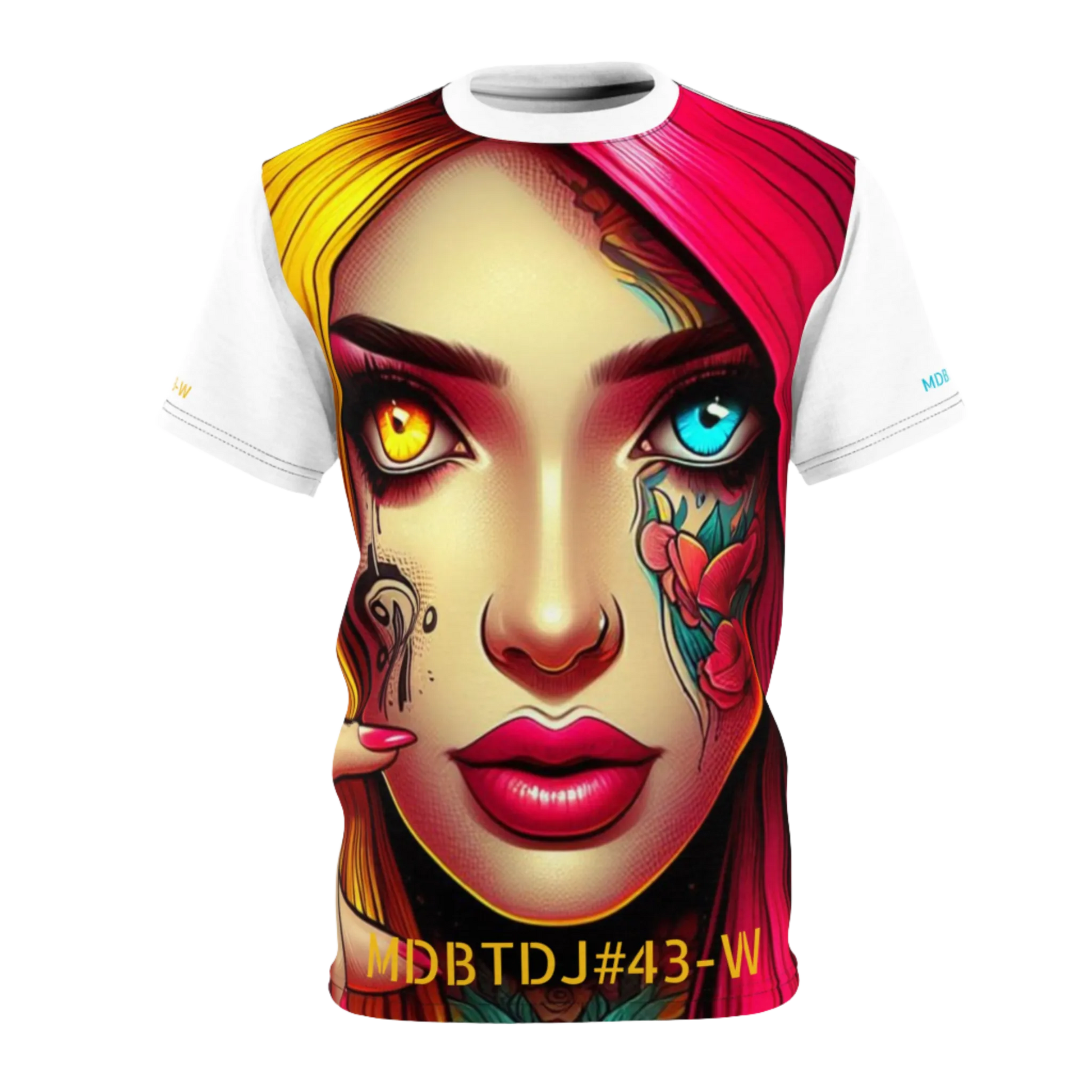 MDBTDJ#43-W Premium Art Tee Shirt - Tattooed Dj's Limited Edition - Unisex, T-Shirt, T-Shirts, Tattooed Djs Shop