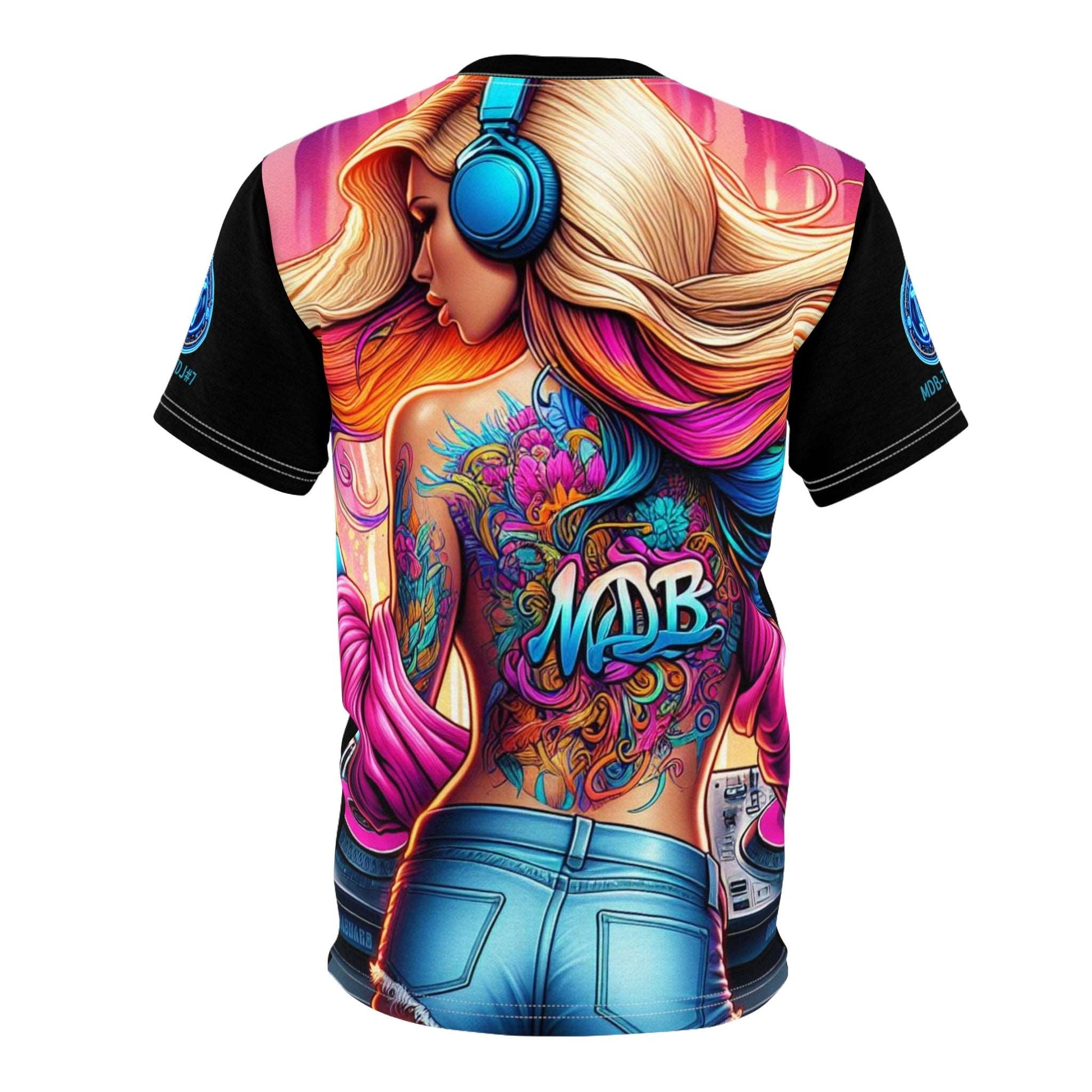 MDBTDJ#7 Unisex Cut & Sew Tee Tattooed Dj's Limited Edition, All Over Prints, Tattooed Djs Shop