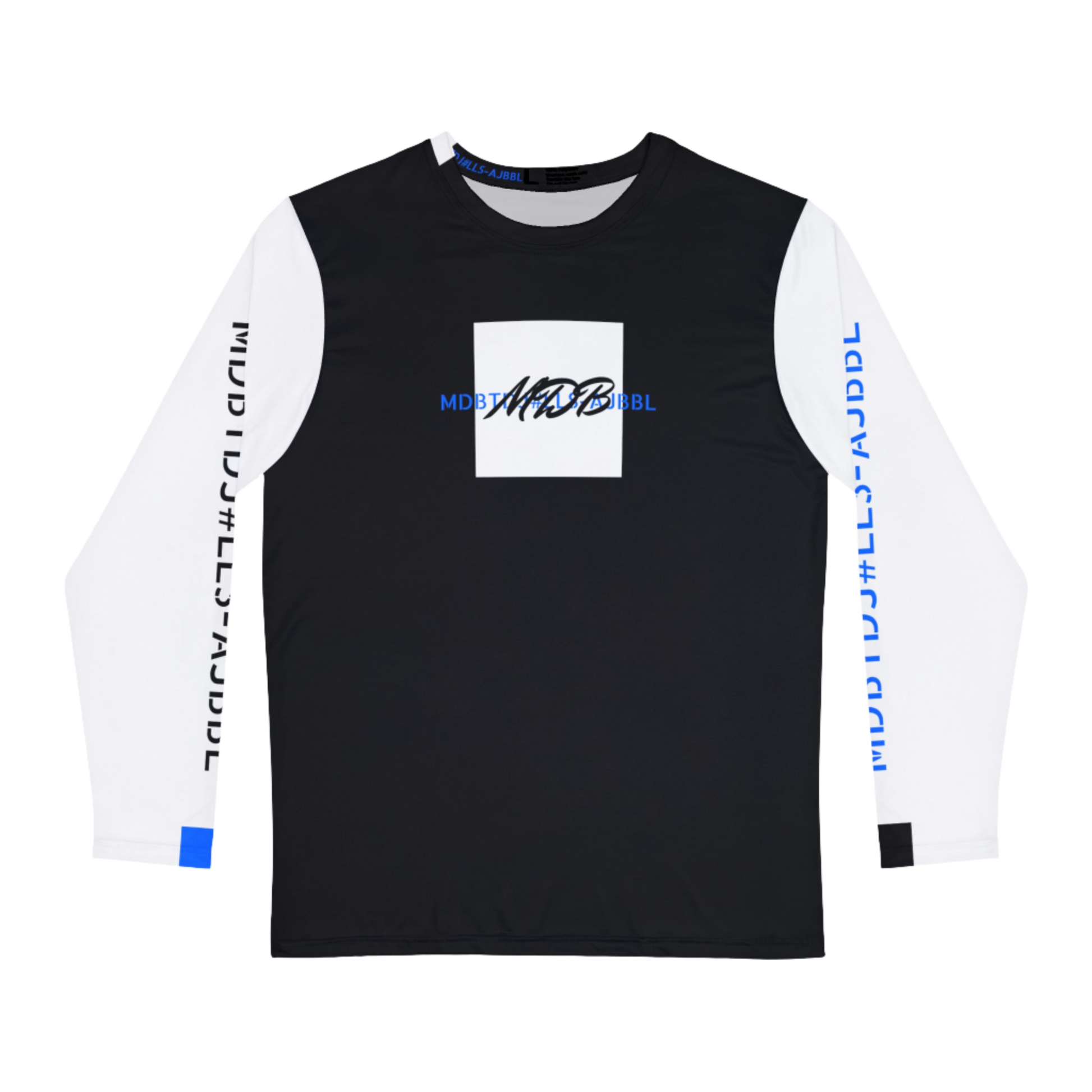 MDBTDJ#LLS-AJBBL Premium Men's Long Sleeve Shirt, Long Sleeve Shirt, Clothing Tops, Tattooed Djs Shop