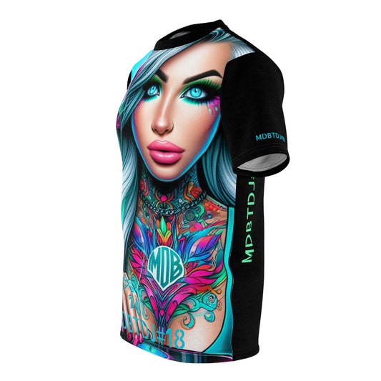 MDBTDJ#18 Premium Tee Shirt - Tattooed Dj's Limited Edition - Unisex, All Over Prints, Tattooed Djs Shop