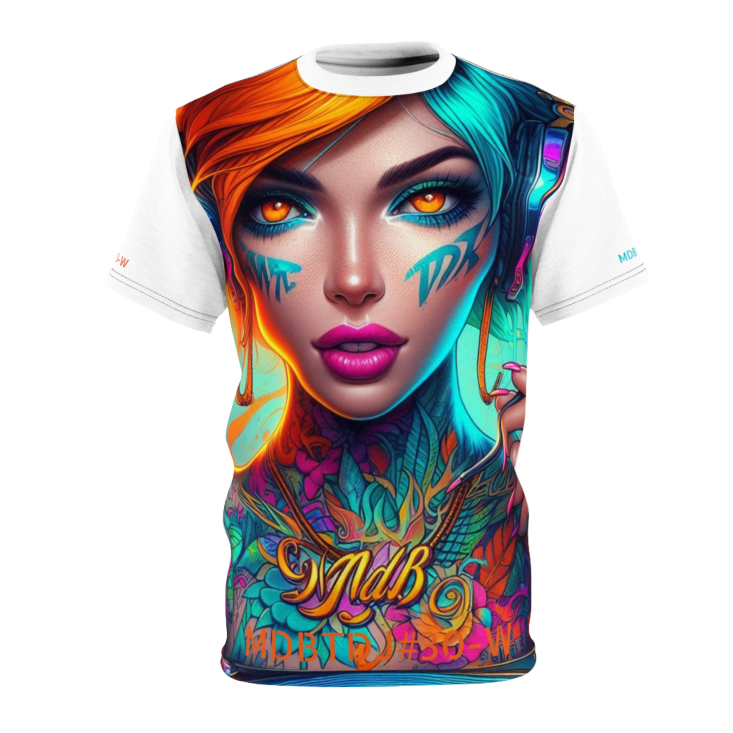 MDBTDJ#30-W Premium Art Tee Shirt - Tattooed Dj's Limited Edition - Unisex