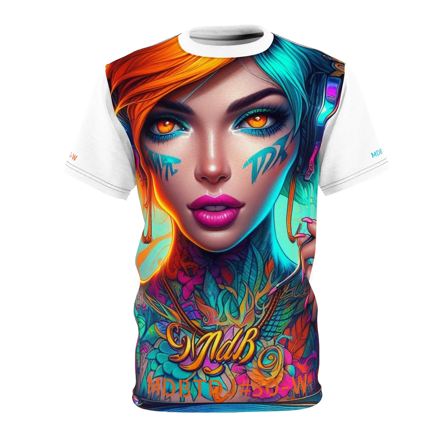 MDBTDJ#30-W Premium Art Tee Shirt - Tattooed Dj's Limited Edition - Unisex