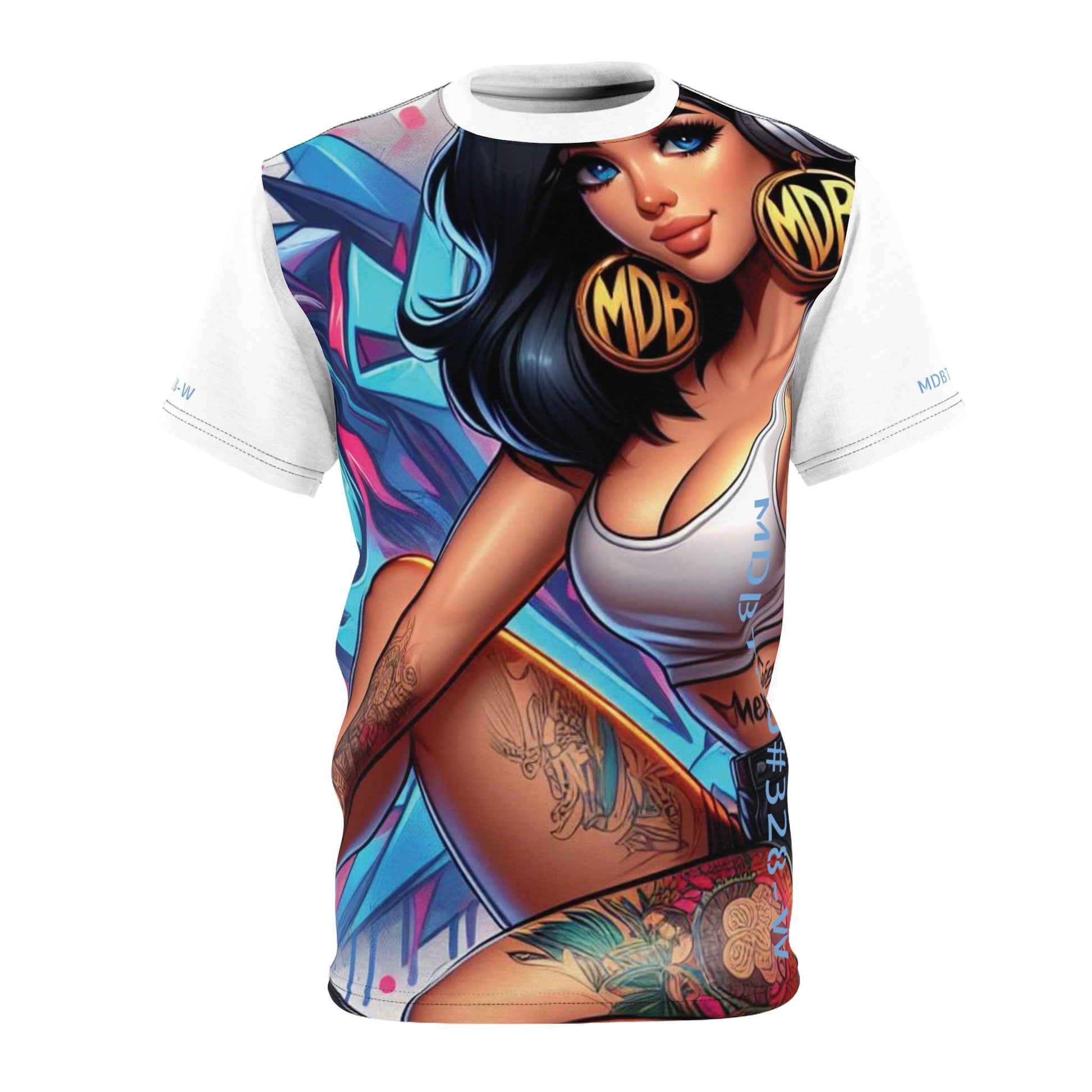 MDBTDJ#328-W Premium Tee Shirt - Unisex Tattooed Dj's Limited Edition, T-Shirt, Clothing Tops, Tattooed Djs Shop