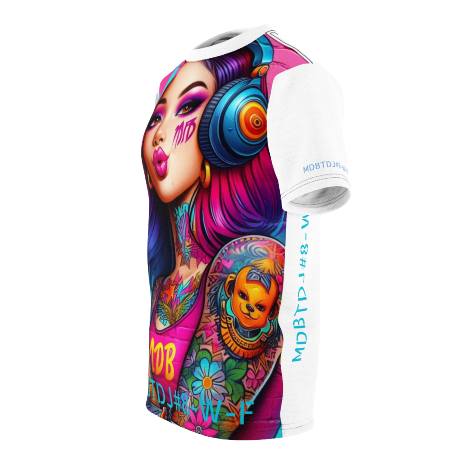 MDBTDJ#8-W-F Premium Tee Shirt - Tattooed Dj's Limited Edition - Unisex, T-Shirt, Clothing Tops, Tattooed Djs Shop
