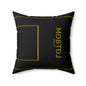 MDBTDJ#BGLDP Spun Polyester Square Pillow