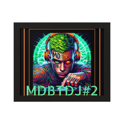 MDBTDJ#2 20x16 Tattooed Dj's LE Framed Horizontal Poster Wall Decor