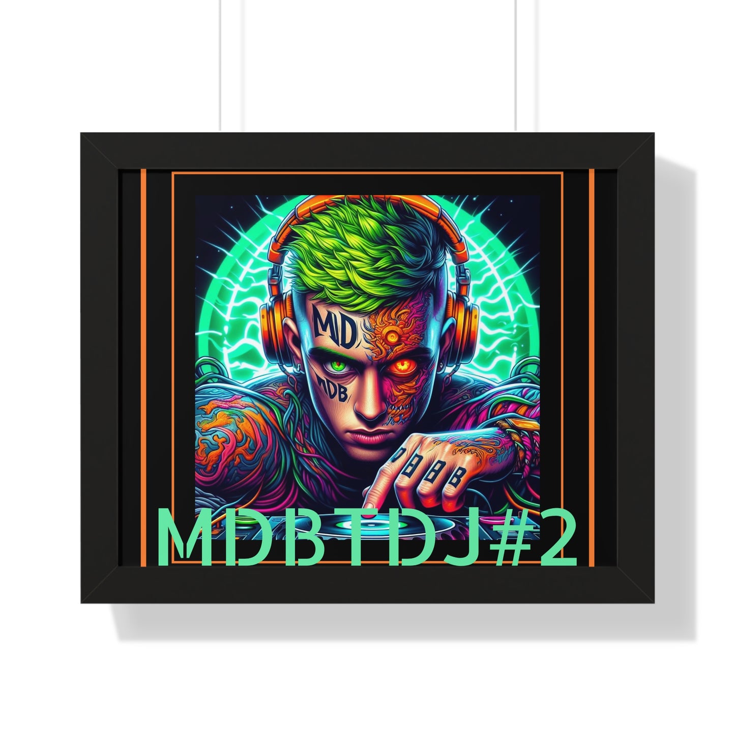 MDBTDJ#2 20x16 Tattooed Dj's LE Framed Horizontal Poster Wall Decor, Poster, Tattooed Djs Shop