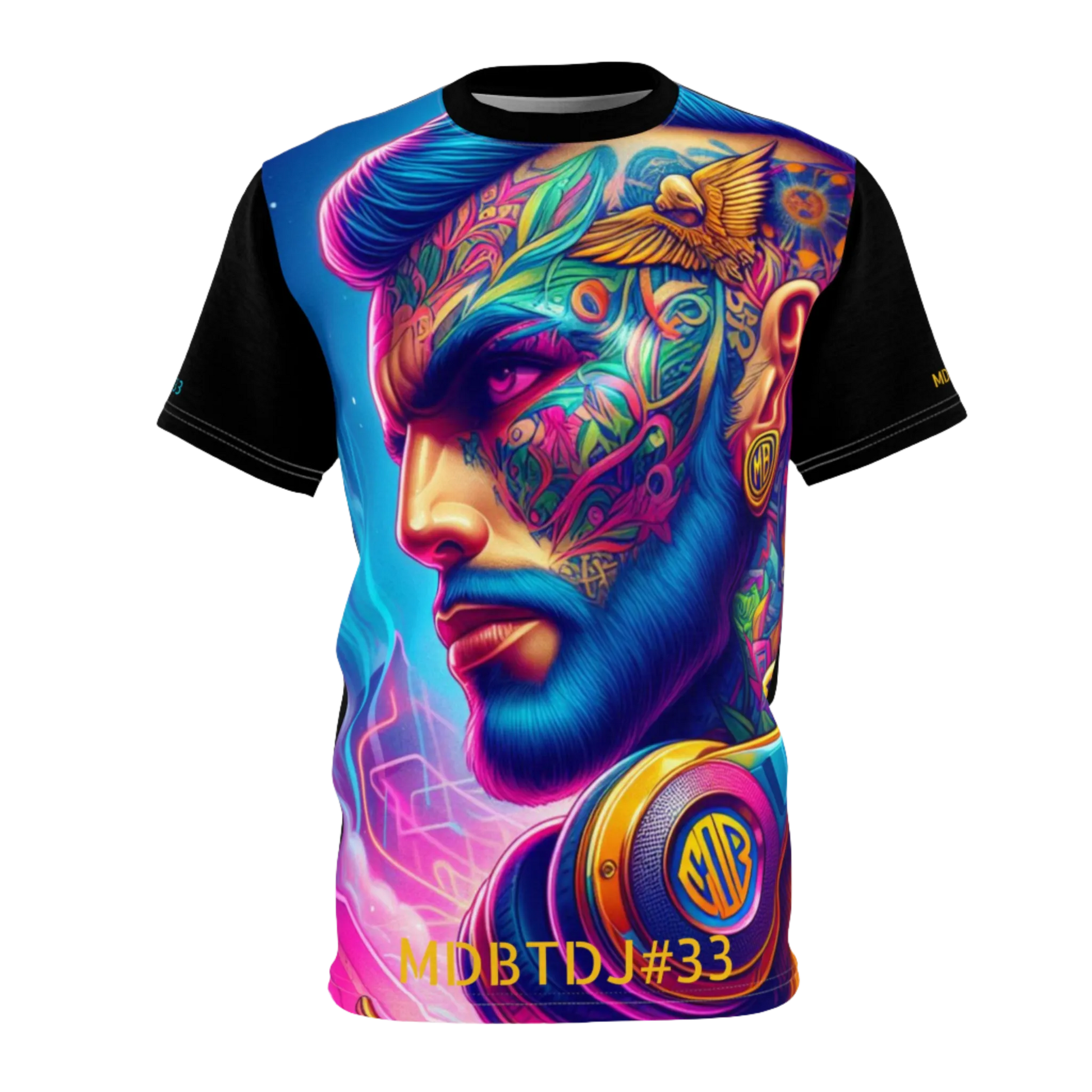 MDBTDJ#33 Premium Art Tee Shirt - Tattooed Dj's Limited Edition - Unisex, T-Shirt, T-Shirts, Tattooed Djs Shop
