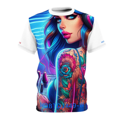 MDBTDJ#49-W Premium Art Tee Shirt - Tattooed Dj's Limited Edition - Unisex, T-Shirt, Activewear Tops, Tattooed Djs Shop